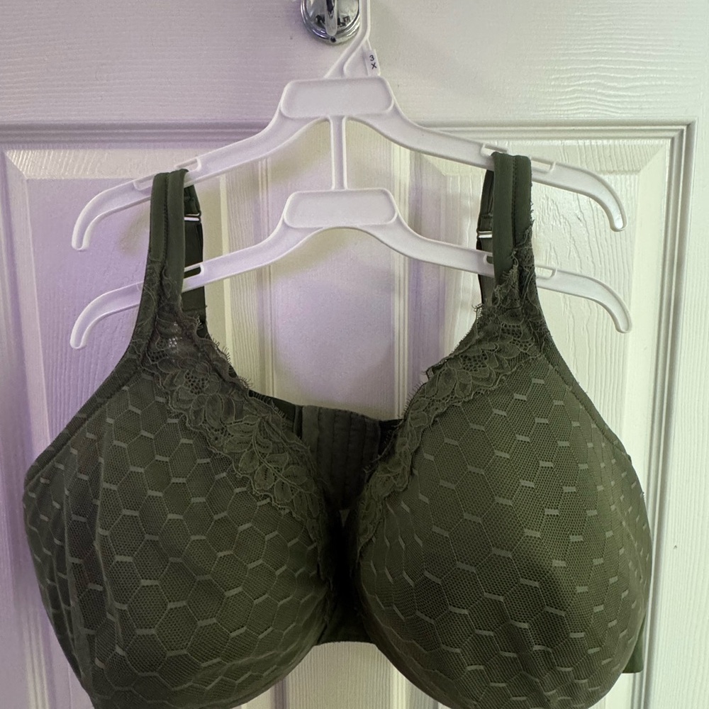 Cacique Dark Green Lace Bra